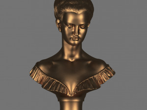 women sculpture princess Modello 3D