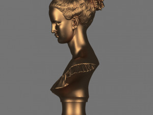 women sculpture princess Modello 3D