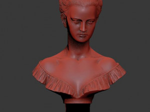 women sculpture princess Modello 3D