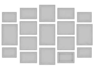photo frame wall set 3D Model