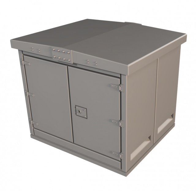 substation electric cabinet 3D Print Model .c4d .max .obj .3ds .fbx .stl .blend 