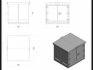 substation electric cabinet 3D Print Model