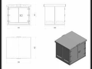 substation electric cabinet 3D Print Model