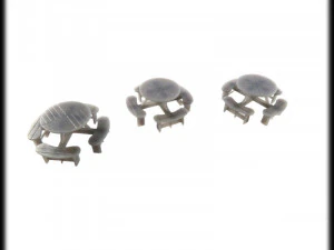 tavolo da picnic rotondo Modello di stampa 3D