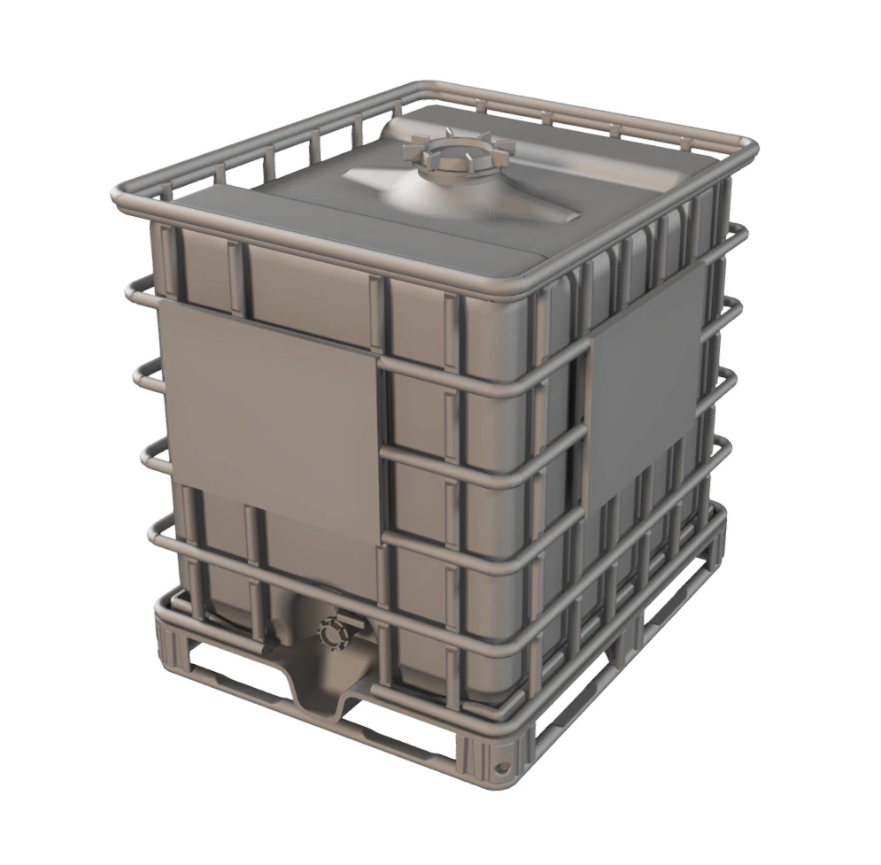 international bulk container ibc - oo ho 3D Print Model .c4d .max .obj .3ds .fbx .stl .blend