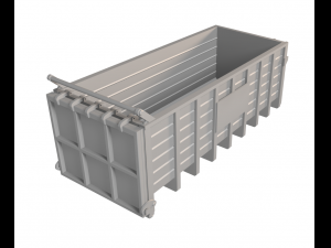 hooklift container - ho and oo scale 3D Print Model