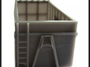 hooklift container - ho and oo scale 3D 프린트 모델