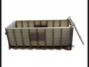 hooklift container - ho and oo scale 3D 프린트 모델