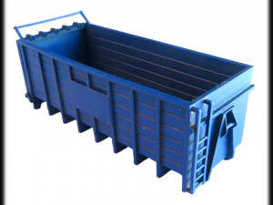 hooklift container - ho and oo scale 3D 프린트 모델