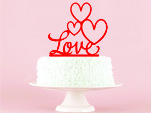 big love cake topper 3D Print Model