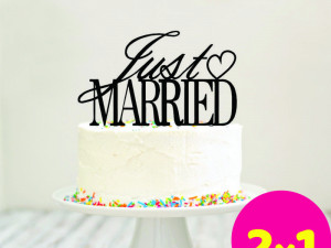 just married cake topper 3D Print Model