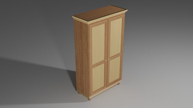 wardrobe 02 Model 3D .c4d .max .obj .3ds .fbx .stl .blend 