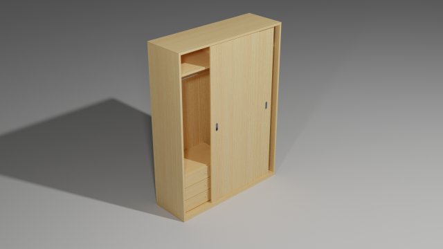 wardrobe 03 3D मॉडल .c4d .max .obj .3ds .fbx .stl .blend 