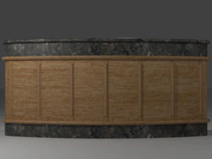 counter with sink 3D Model