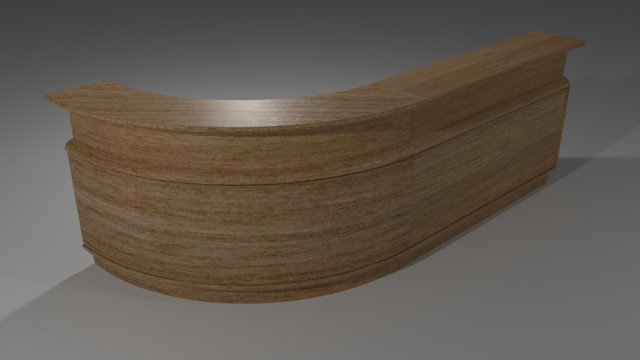 hotel reception Modello 3D .c4d .max .obj .3ds .fbx .stl .blend 
