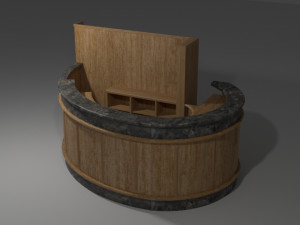 hotel reception 02 Modello 3D