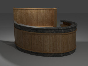 hotel reception 02 Modello 3D