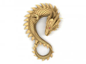 drag&atilde;o 3d modelo de impress&atilde;o 3d Modelo de Impressão 3D