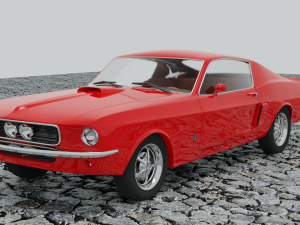 muscle car Modelo 3D