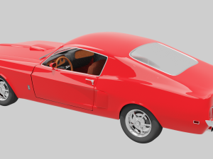 muscle car Modelo 3D