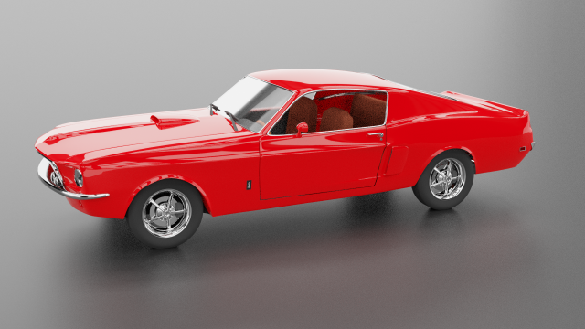 muscle car Modelo 3D .c4d .max .obj .3ds .fbx .stl .blend 