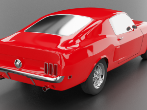 muscle car Modelo 3D