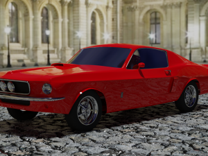 muscle car Modelo 3D