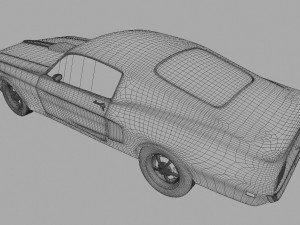 muscle car Modelo 3D