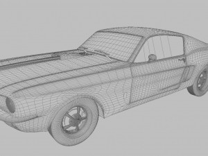muscle car Modelo 3D