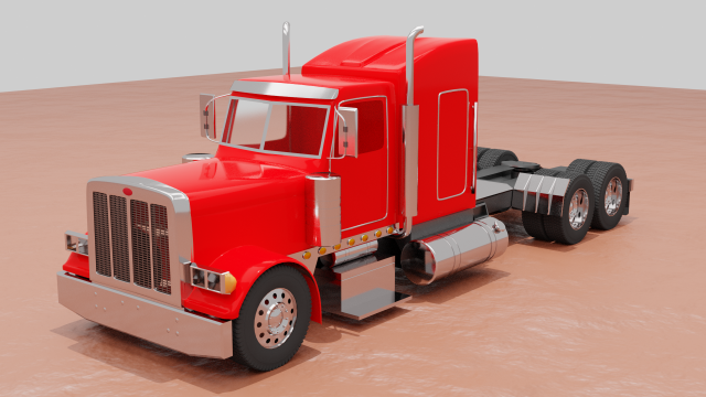 truck 3D-Modell .c4d .max .obj .3ds .fbx .stl .blend 