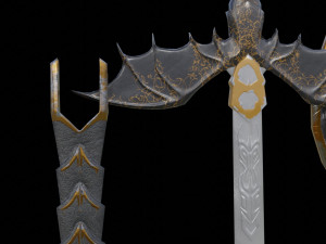 shield and sword Modelo 3D