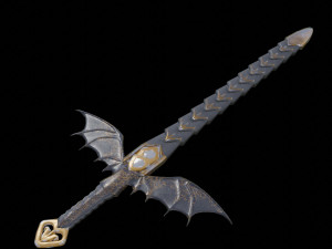 shield and sword Modelo 3D