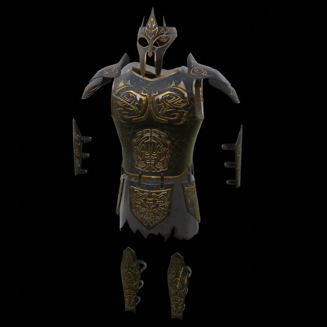 armor 3D Model .c4d .max .obj .3ds .fbx .stl .blend 