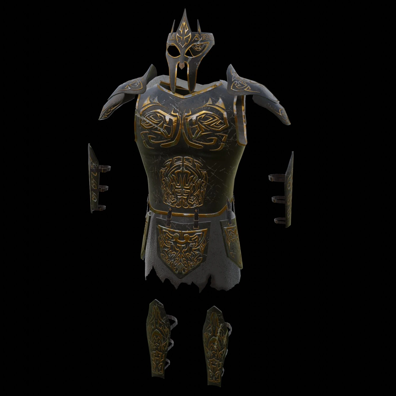 armor 3D Model .c4d .max .obj .3ds .fbx .stl .blend 
