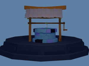 low poly well 3D 模型
