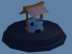 low poly well 3D 模型