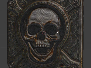 iron skull emblem 3D Model