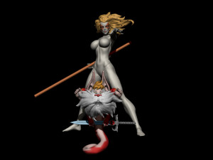 Thundercats lion-o stl for 3d printing fanart term 24 cg pyro s Modelo de impresión 3D