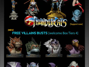 download to slithe-reptilio of the thundercats stl for free fanart term 3D Print Model