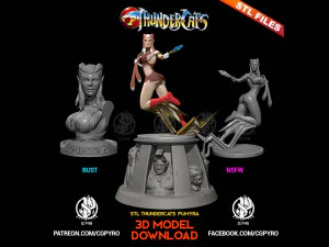 Thundercats pumyra stl do druku 3D fanart termin 27 cg pyro s Model do druku 3D