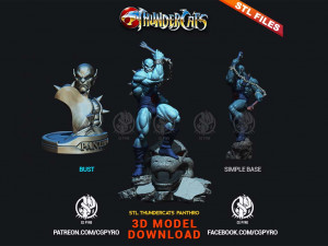 thundercats panthro stl for 3d printing fanart term 28 cg pyro s 3D 프린트 모델