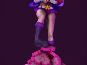 Miss fortune arcade stl zpr lol 3d print model 3D Baskı Modeli