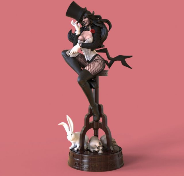 Zatanna DC Comics stl collection for 3d printing 3d print model Model Cetak 3D .c4d .max .obj .3ds .fbx .stl .blend 