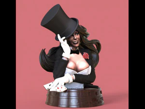 Zatanna DC Comics stl collection for 3d printing 3d print model 3D Print Model