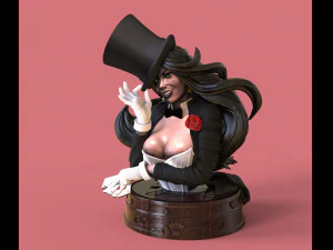 Zatanna DC Comics stl collection for 3d printing 3d print model 3D Print Model
