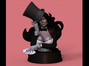 Zatanna DC Comics stl collection for 3d printing 3d print model Model Cetak 3D