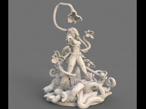 Hera Venenosa de Batman Uma Thurman DC Comics STL Modelo de Impressão 3D