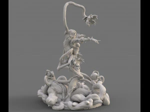 Hera Venenosa de Batman Uma Thurman DC Comics STL Modelo de Impressão 3D