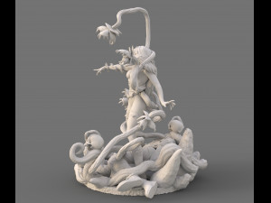Poison Ivy from batman Uma Thurman dc comics stl Modelo de impresión 3D