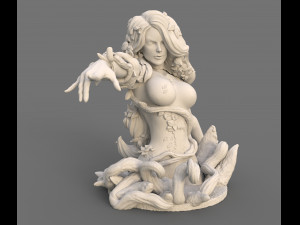 Poison Ivy from batman Uma Thurman dc comics stl Modelo de impresión 3D